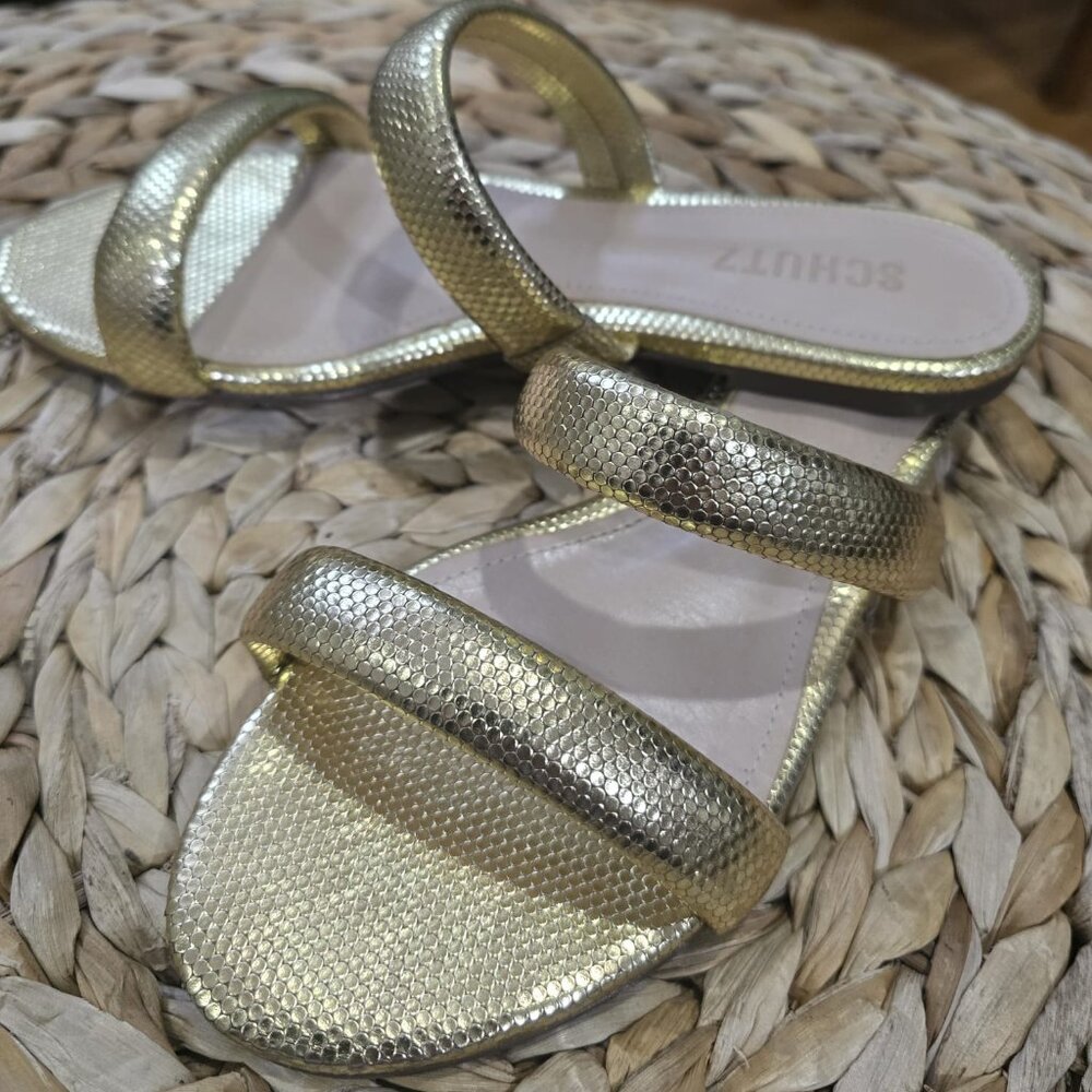 Gold Schutz Sandals